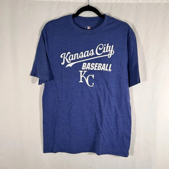 Kansas City Royals Shirt Men's Medium Blue Baseball Short Sleeve Crew Neck - Picture 1 of 9